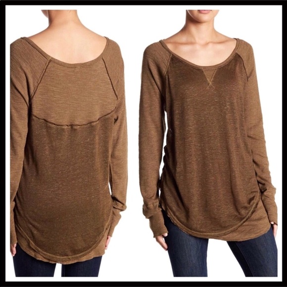 FREE PEOPLE LONG SLEEVE KNIT TUNIC PULLOVER TOP - Picture 8 of 8